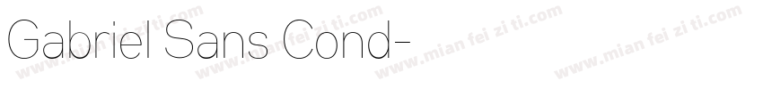 Gabriel Sans Cond字体转换